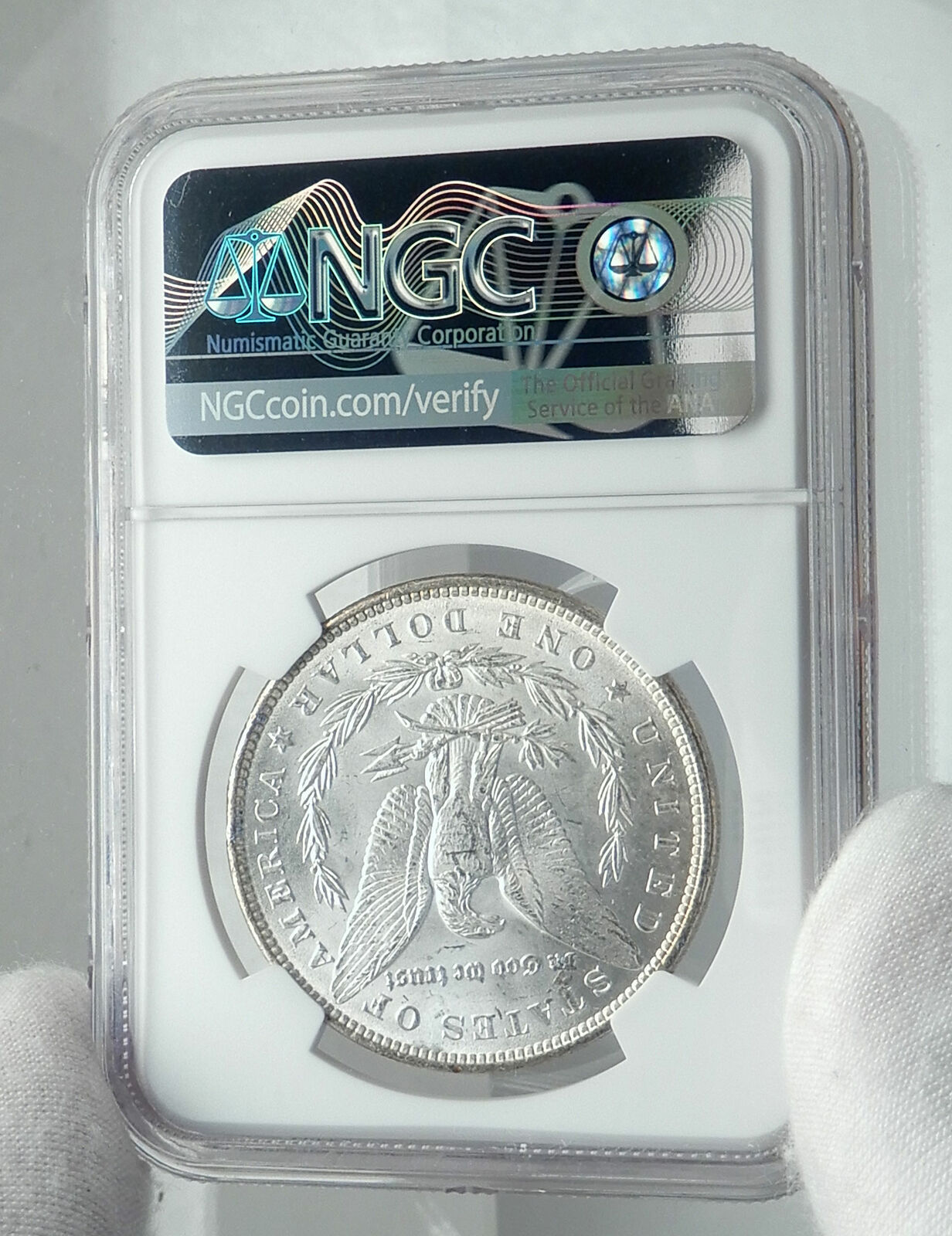 1888 UNITED STATES of America SILVER Morgan US Dollar Coin EAGLE NGC MS i78875