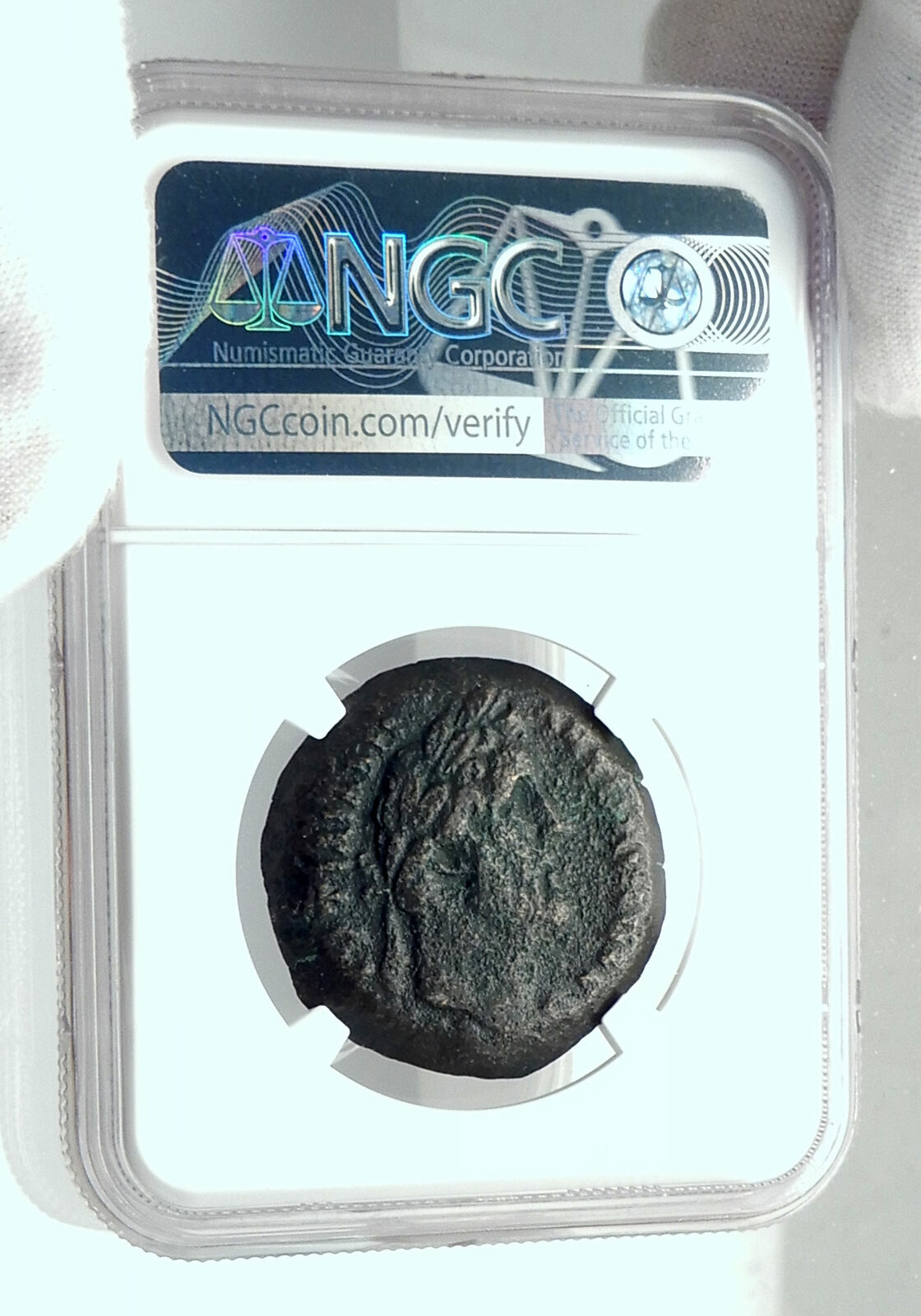 ANTONINUS PIUS 151AD Ancient Alexandria Egypt ALTAR of AGATHODAIMON NGC i78898