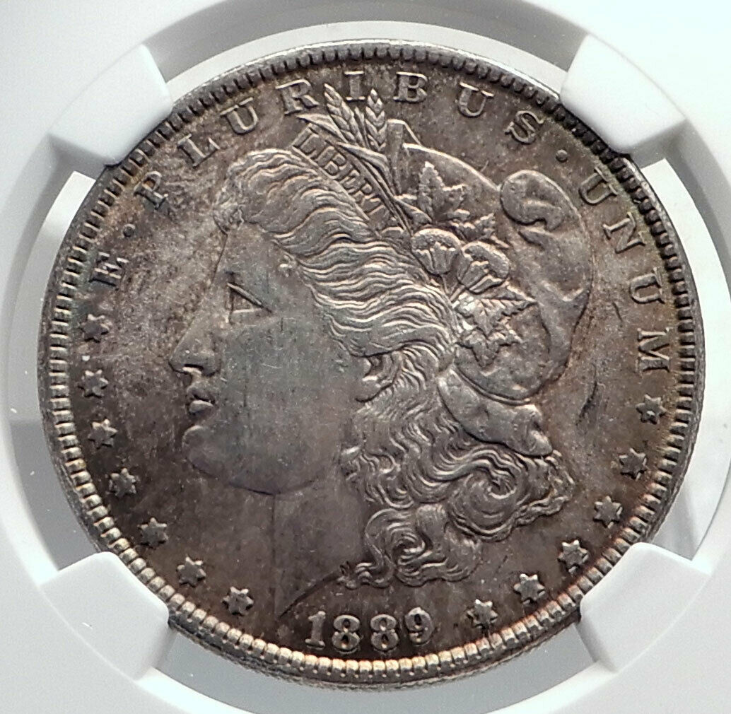 1889 UNITED STATES of America SILVER Morgan US Dollar Coin EAGLE NGC i79848