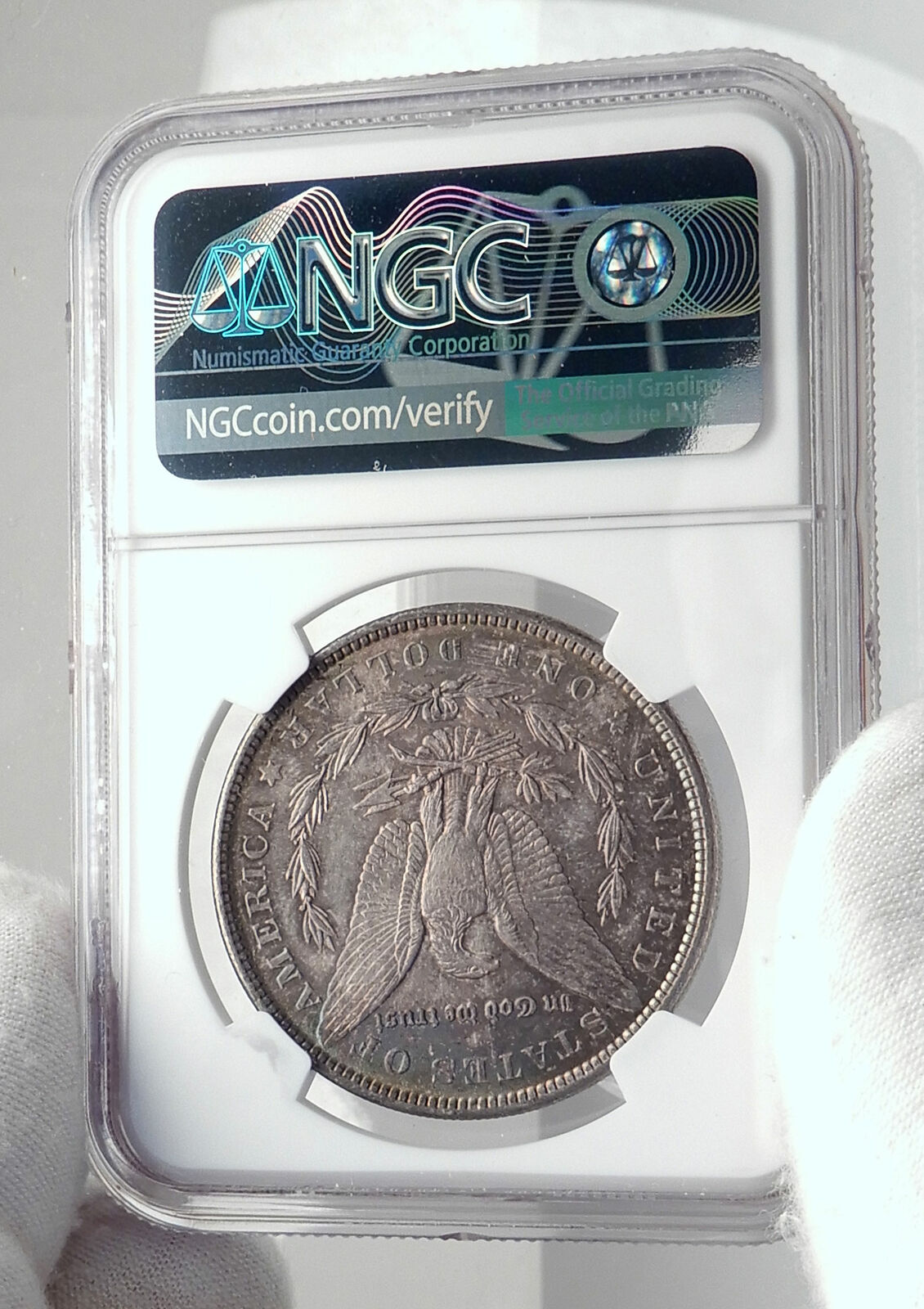 1889 UNITED STATES of America SILVER Morgan US Dollar Coin EAGLE NGC i79848