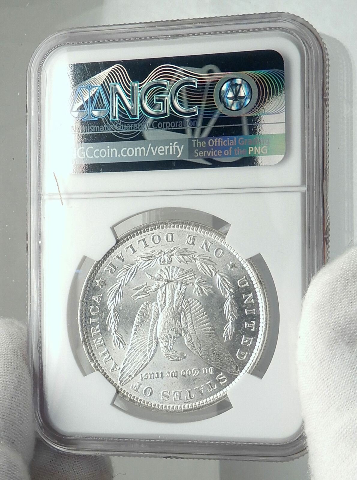 1886 UNITED STATES of America SILVER Morgan US Dollar Coin EAGLE NGC MS i79828