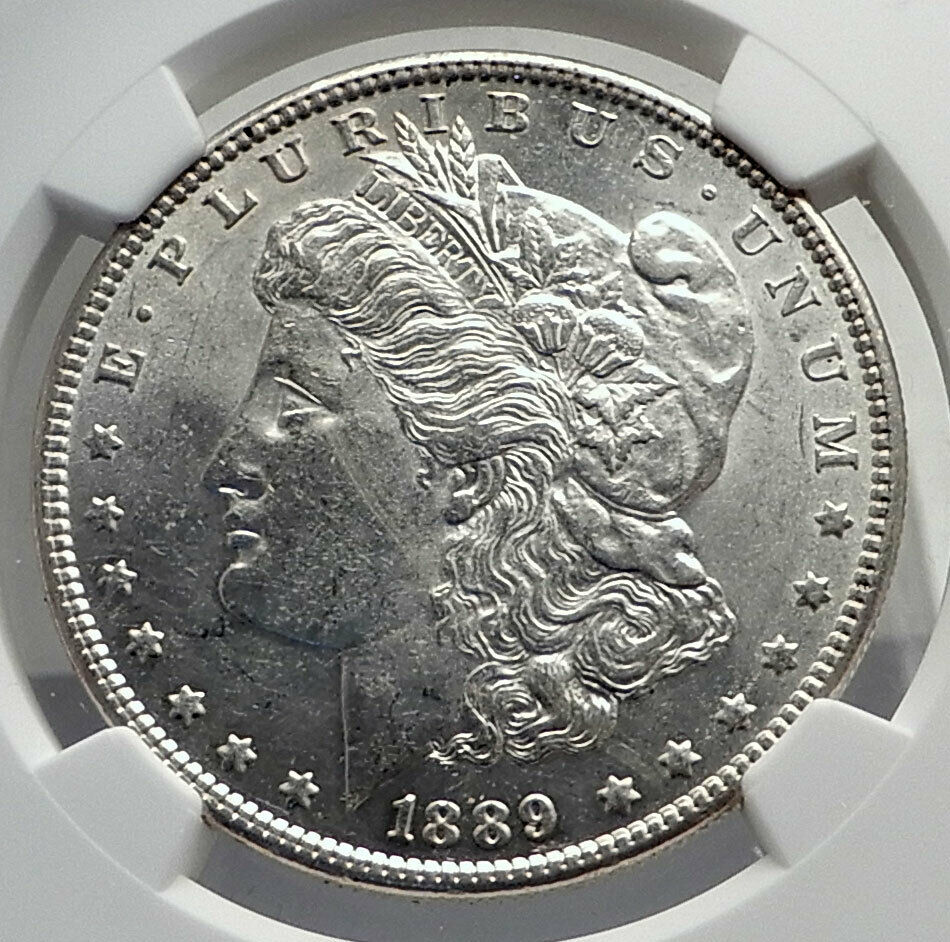 1889 UNITED STATES of America SILVER Morgan US Dollar Coin EAGLE NGC i79856