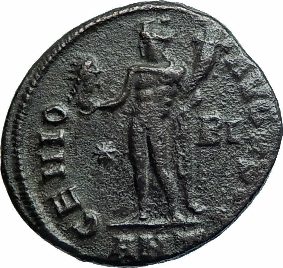 MAXIMINUS II Daia Authentic Ancient 312AD Antioch Roman Coin GENIUS SOL i78566