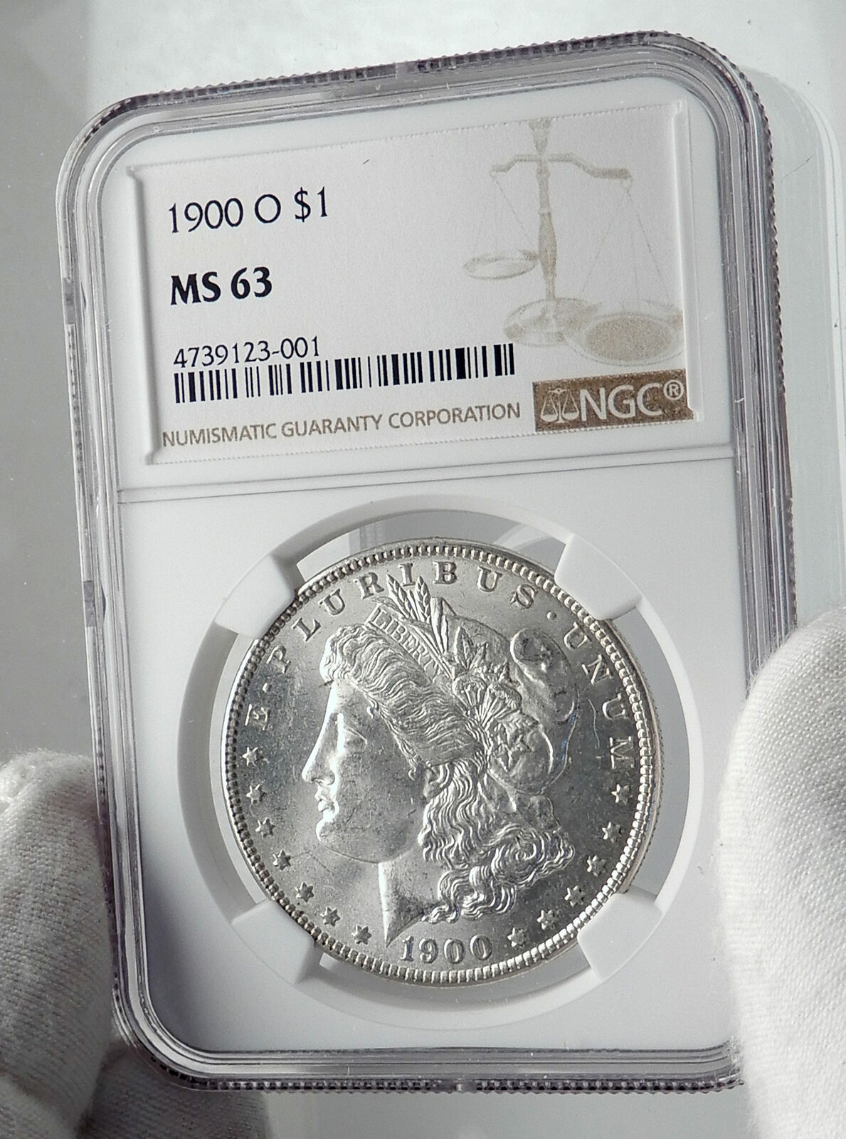 1900 UNITED STATES of America SILVER Morgan US Dollar Coin EAGLE NGC MS i79880