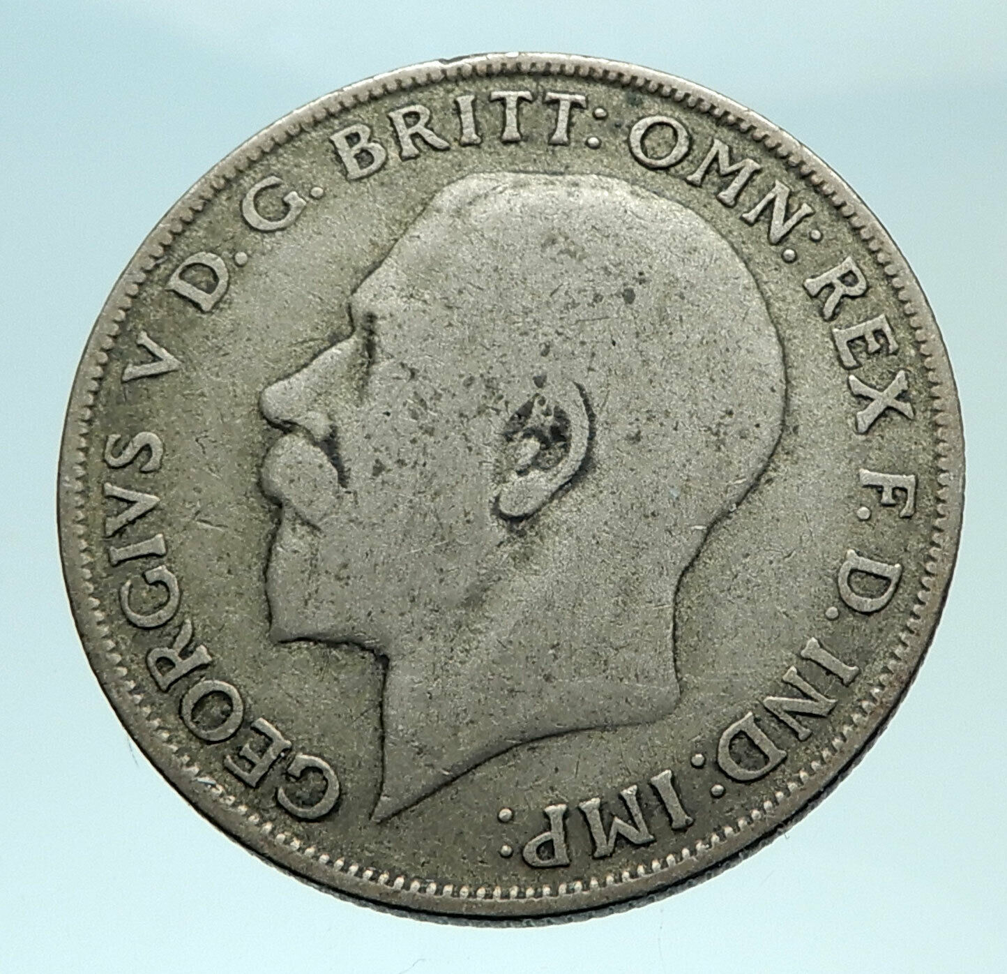 1922 GREAT BRITAIN UK United Kingdom King George V Big SILVER FLORIN Coin i79295