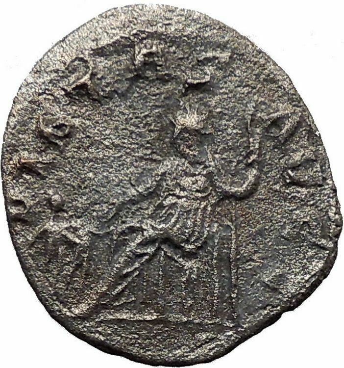 Salonina Valerian I daughter in law Billon Silver Ancient Roman Coin i30847