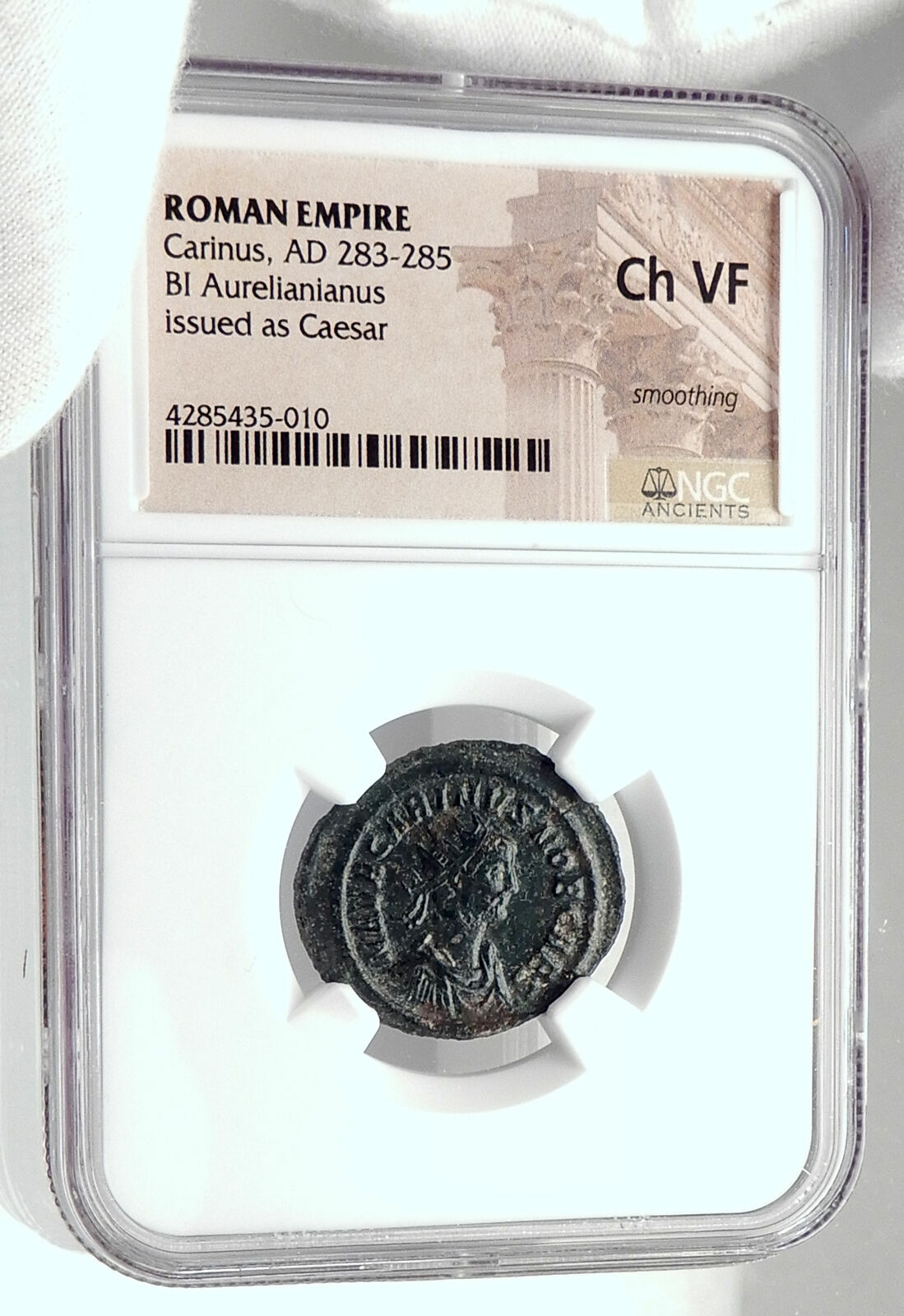 CARINUS as CAESAR Authentic Ancient 282AD Rome Genuine Roman Coin NGC i80390