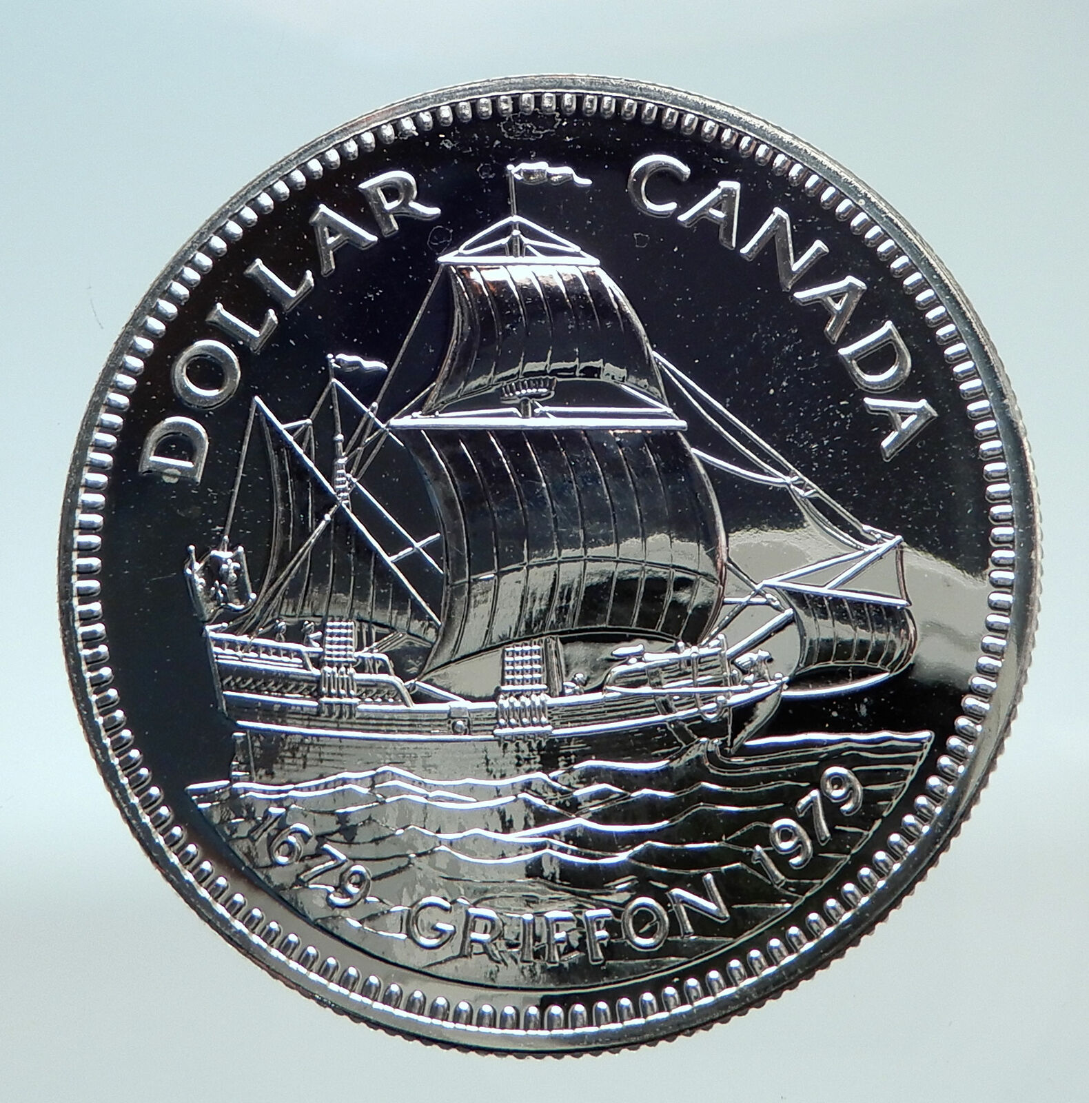 1979 CANADA UK Queen Elizabeth II Griffon Ship 300Y Proof Silver Coin i80829