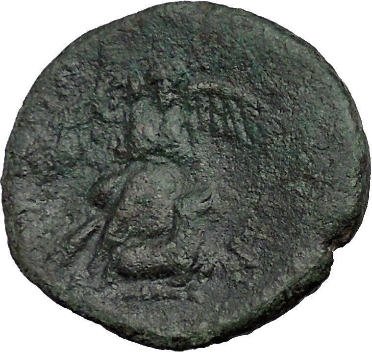 SYRACUSE in SICILYafter 212BC Nike Sacrifices Bull Athena Cult Greek Coin i37408