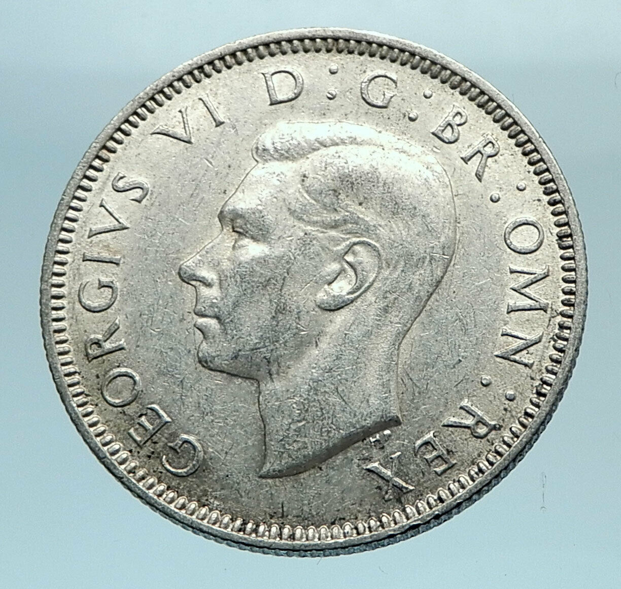 1940 Great Britain UK United Kingdom SILVER SHILLING Coin King George VI i78369