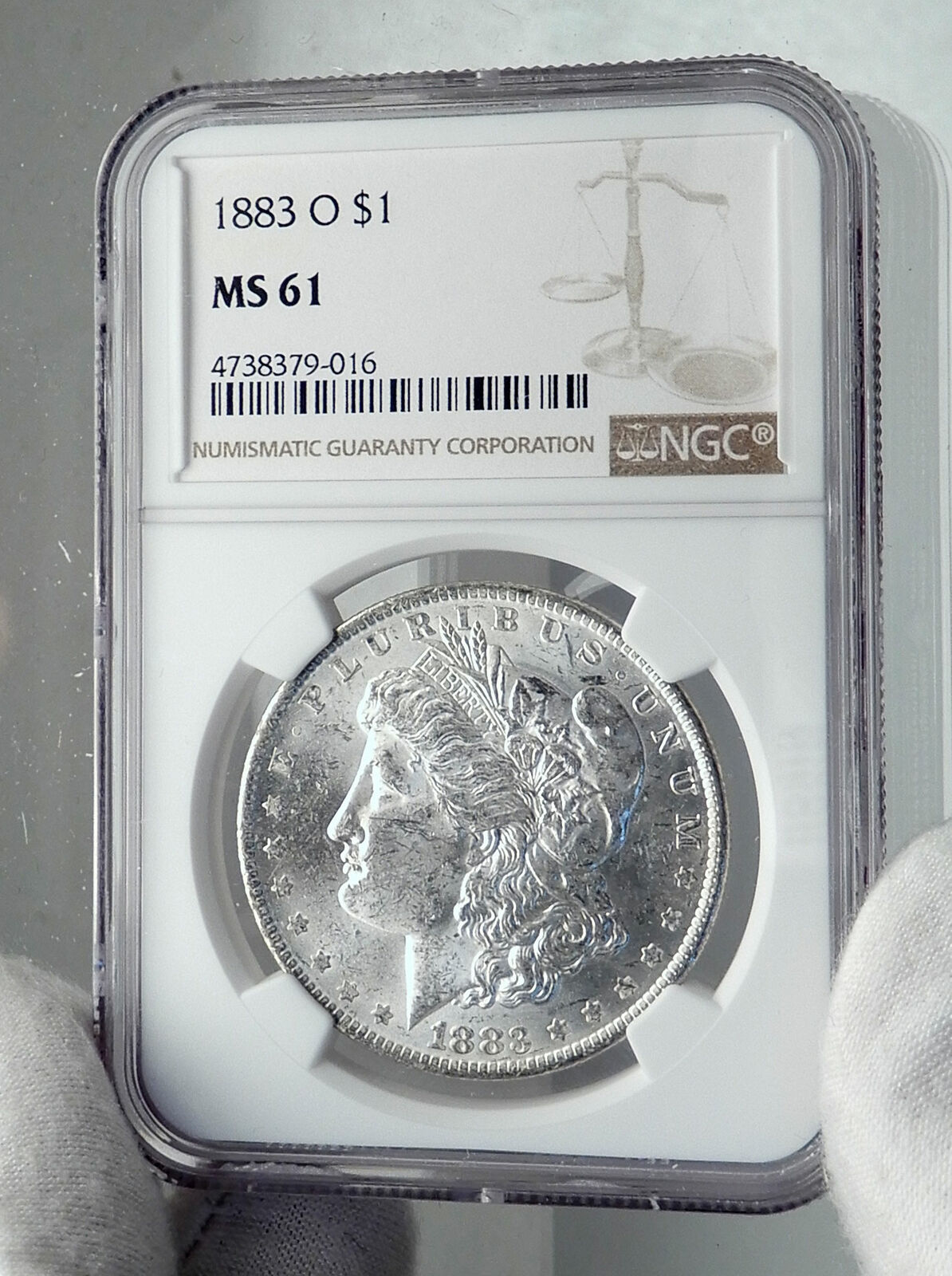 1883 UNITED STATES of America SILVER Morgan US Dollar Coin EAGLE NGC MS i81179