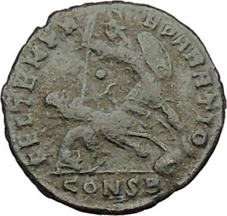 CONSTANTIUS II son of Constantine the Great Roman Coin Battle Horse man i39168