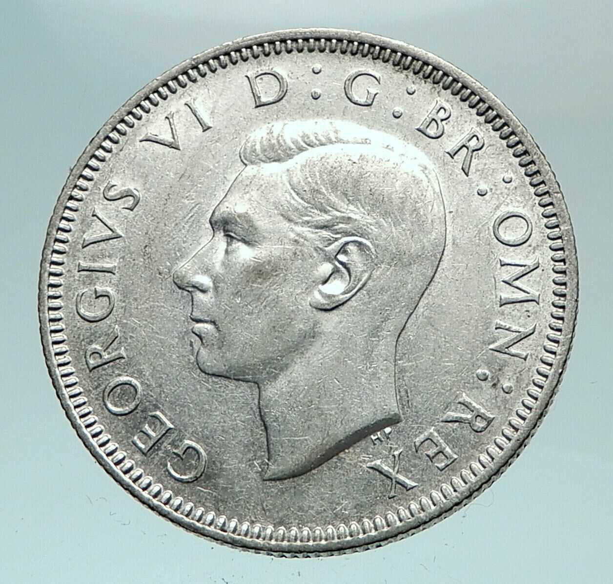 1944 Great Britain UK United Kingdom SILVER SHILLING Coin King George VI i81099