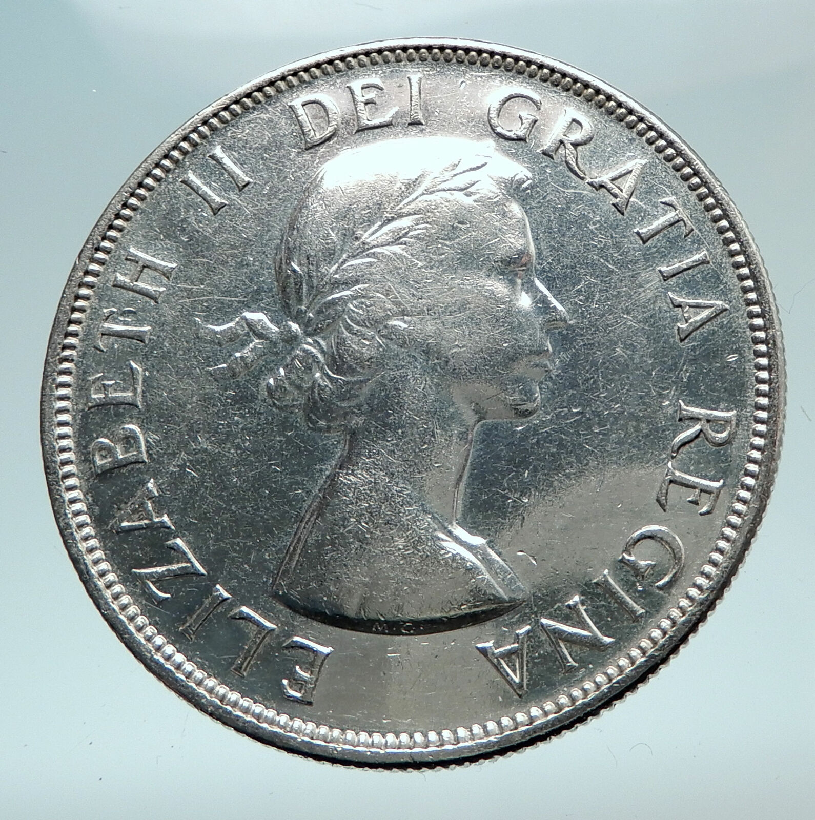 1953 CANADA with UK King George VI Voyagers Genuine Silver Dollar Coin i81007