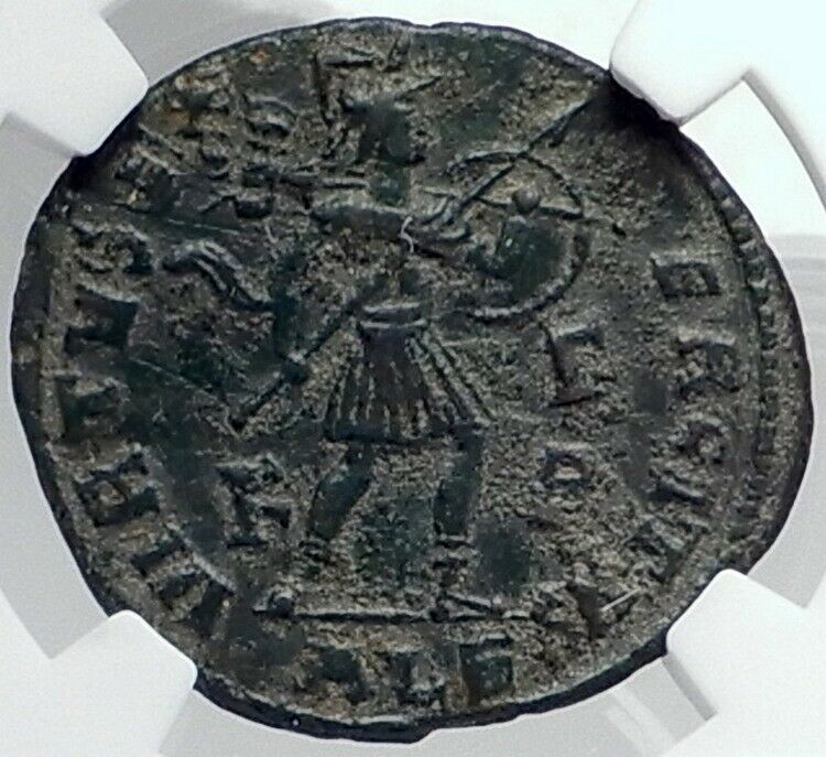 LICINIUS I Authentic Ancient 308AD Alexandria Egypt Roman Coin VIRTUS NGC i81763