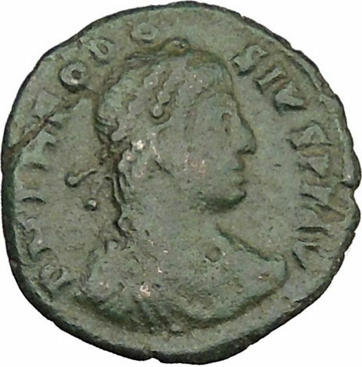 THEODOSIUS I the Great RARE 383AD Ancient Roman Coin Victory Cult i39093