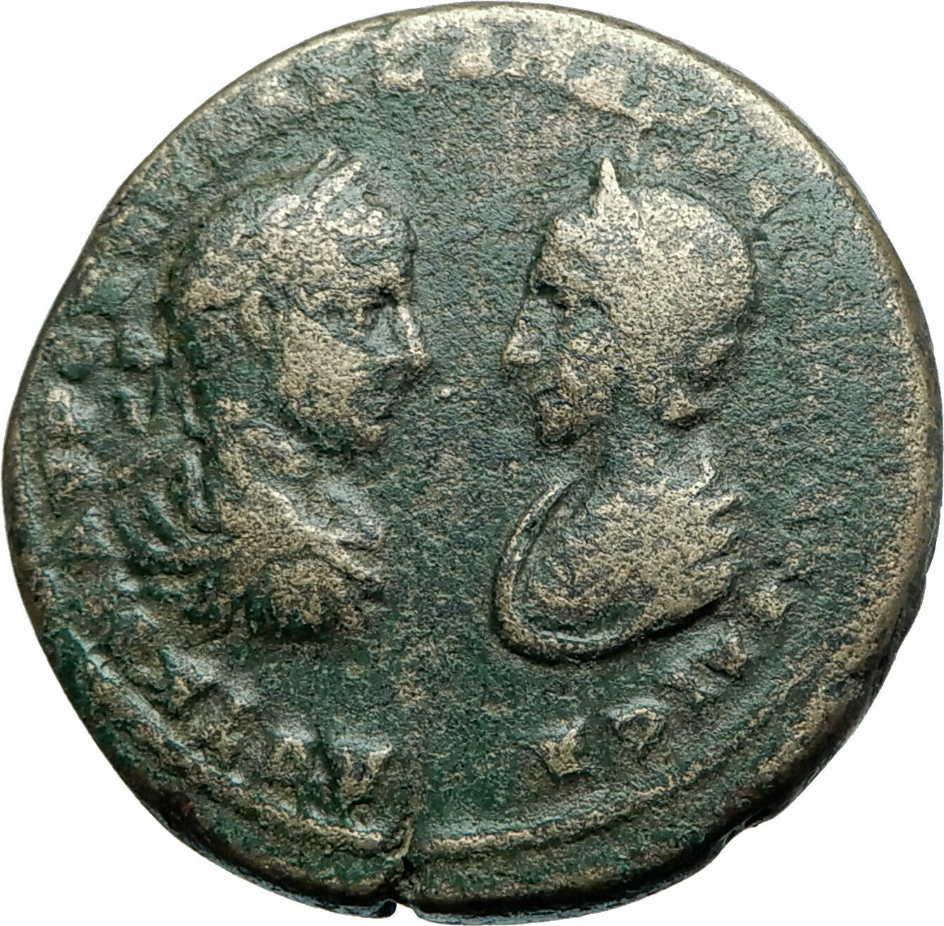 SEVERUS ALEXANDER & JULIA MAESA Marcianopolis Roman Coin Dikaiosyne i79052