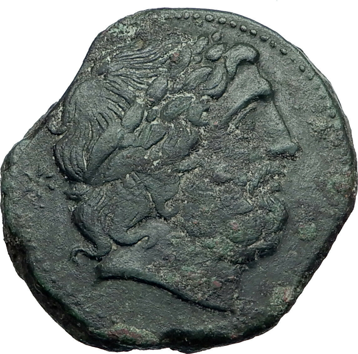 Messana in Sicily under Mamertini 220BC Greek Coin Zeus Naked warrior i43469