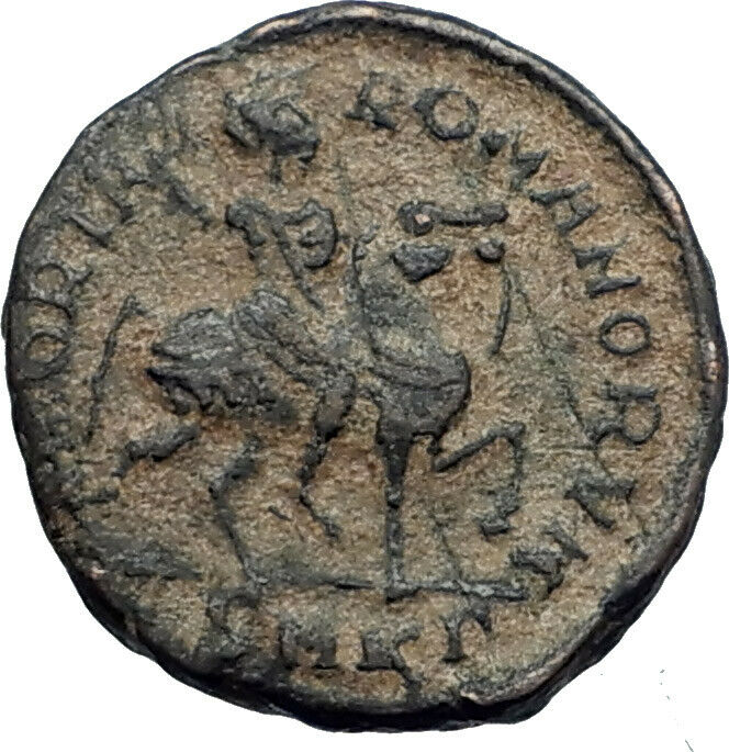 ARCADIUS on horse 383AD Rare Authentic Original Ancient Roman Coin i42349