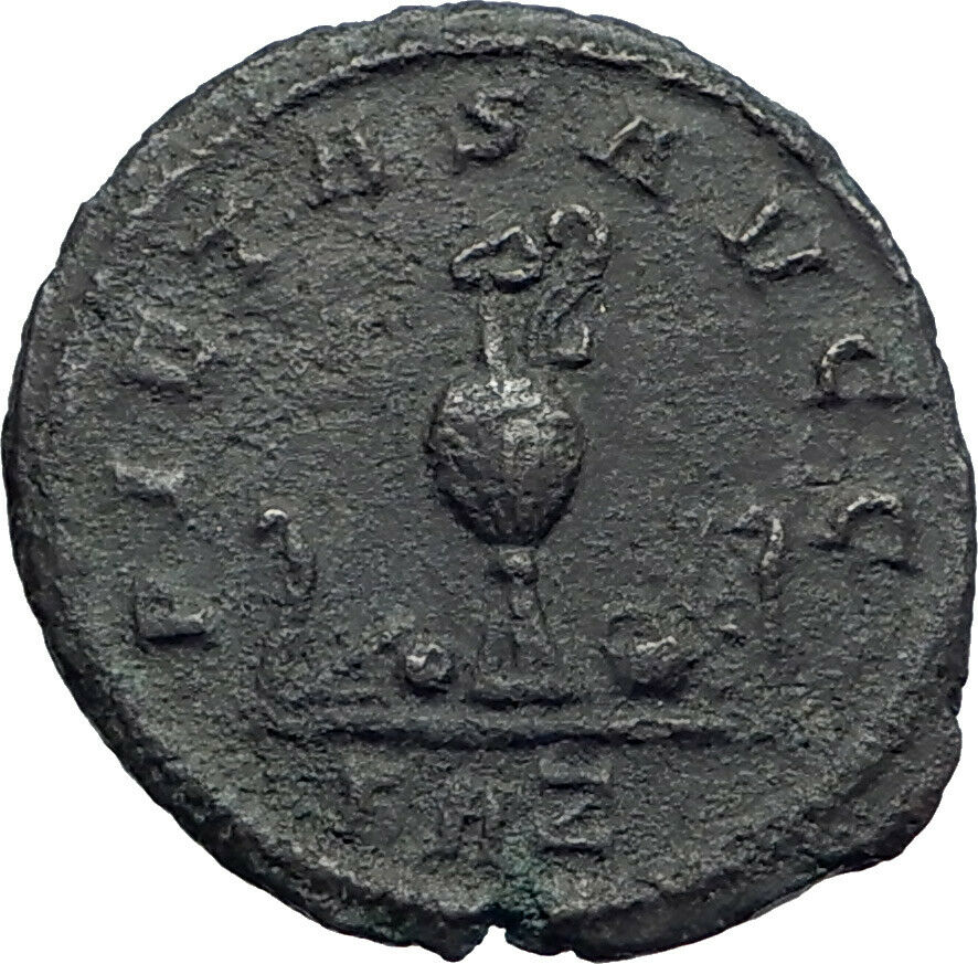 Carinus Carus son Numerian brother 282AD Ancient Roman Coin Jug, Lituus i42976