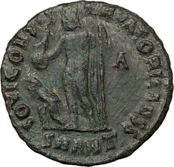 LICINIUS II Constantine the Great Nephew Ancient Roman Coin Nude Zeus i22169