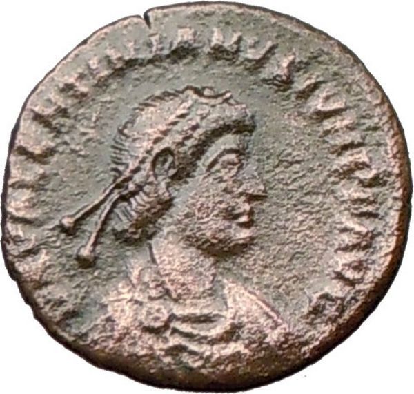 VALENTINIAN I 364AD Ancient Genuine Roman Coin ROMA w Victory Nike RARE i22562