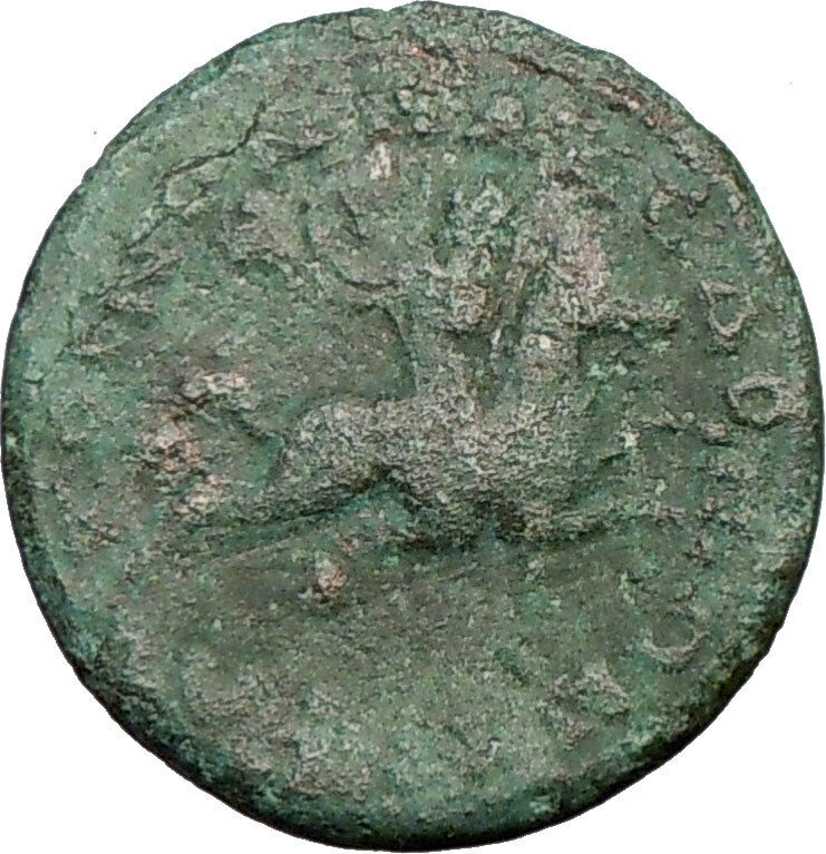 ALEXANDER III the GREAT on horse Roman-Era OLYMPIC Games Coin 238AD i22652