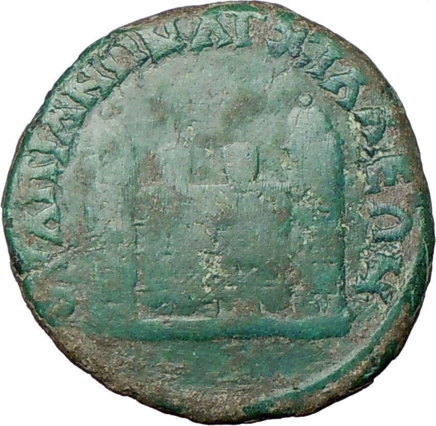 SEPTIMIUS SEVERUS Anchialus Trace 193AD Ancient Roman Coin CITY GATE i24224