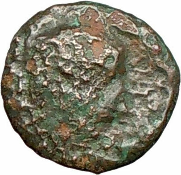 LEONTINI in SICILY 430BC Apollo Sacrificial Tripod Ancient Greek Coin i27831