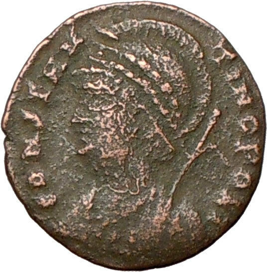 CONSTANTINE I the Great Founds CONSTANTINOPLE Ancient Roman Coin i23975 Victory