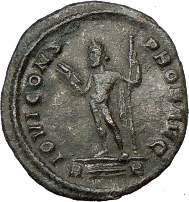 PROBUS 281AD Rare Ancient Roman Coin JUPITER Cult Thunderbolt Rare i19815