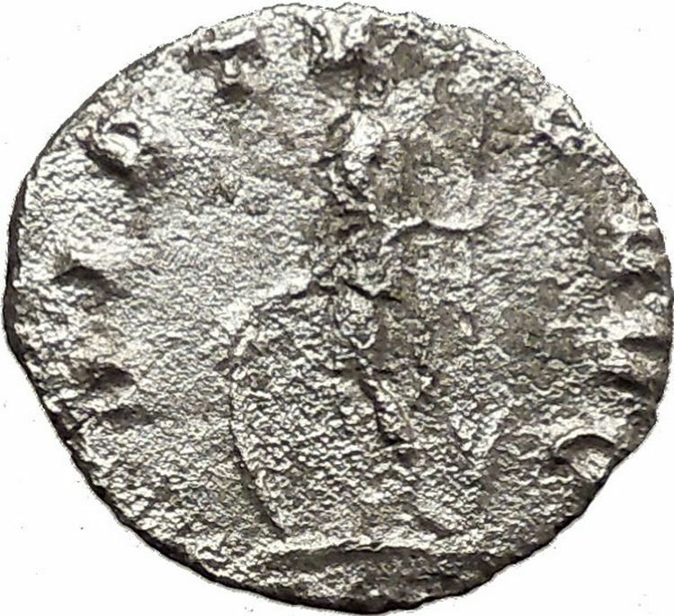 Gallienus son of Valerian I Ancient Silver Ancient Roman Coin Virtus i32526