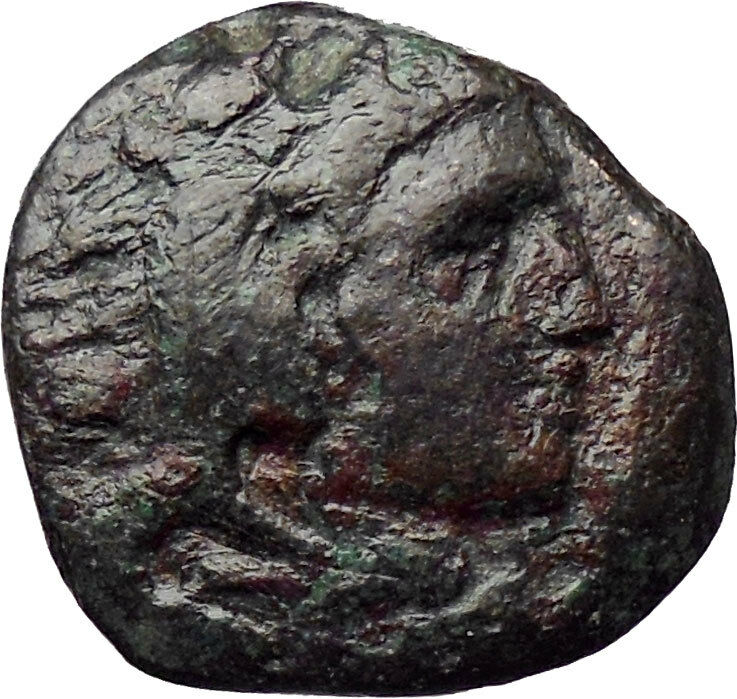 Alexander III the Great 336BC Ancient Greek Coin Hercules Bow Club i30269