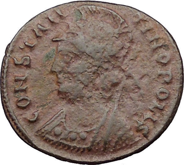 Constantine the Great Founds CONSTANTINOPLE Ancient Roman Coin Victory i31713