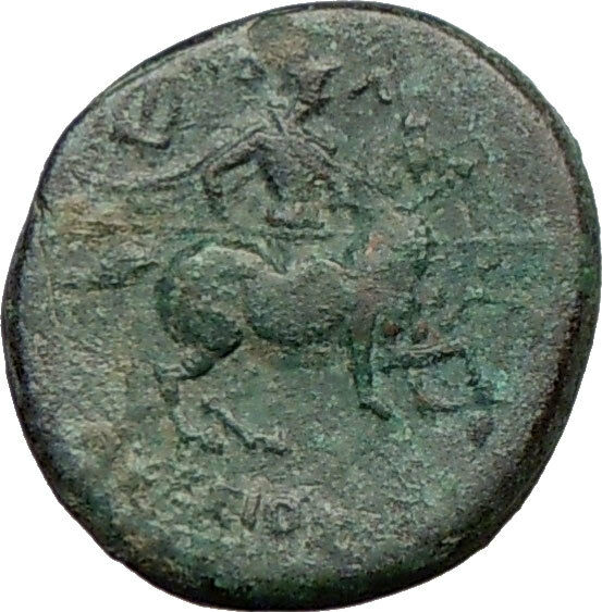 KOLOPHON Ionia 320BC Apollo Healing God Horse Rare Ancient Greek Coin i21849