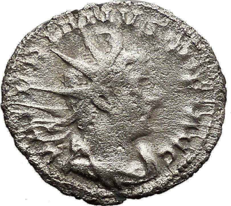 VALERIAN I 253AD Viminacium mint Silver Ancient Roman Coin Virtus Cult i34139