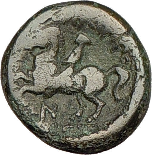Philip II Alexander the Great Dad OLYMPIC GAMES Ancient Greek Coin Horse i18315