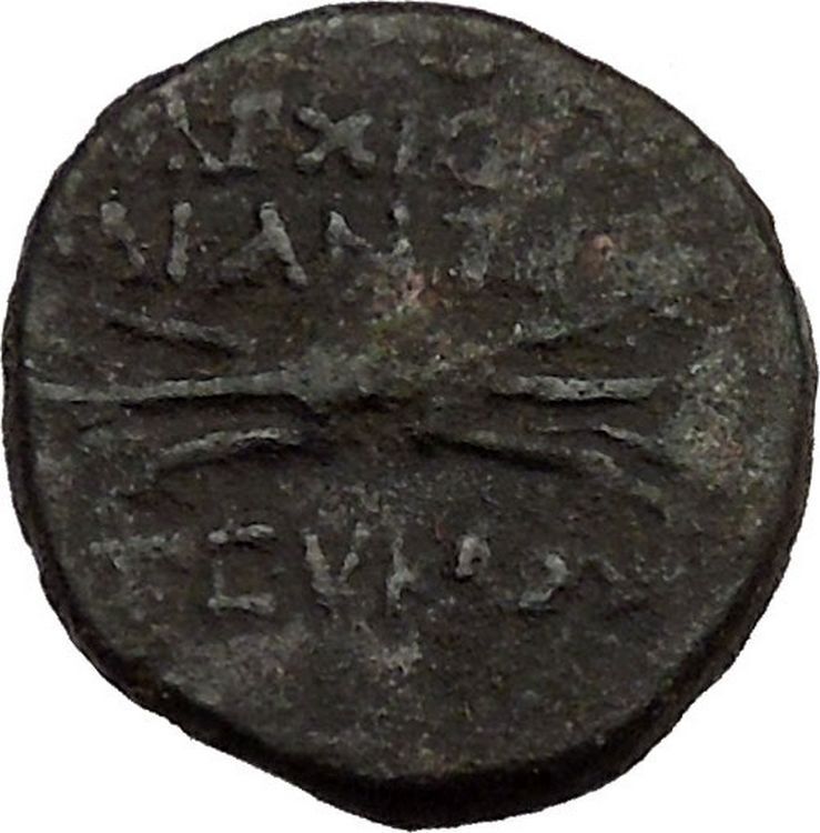 OLBA Cilicia Ajax High Priest Timeof Augustus 12AD Thunderbolt Greek Coin i37108