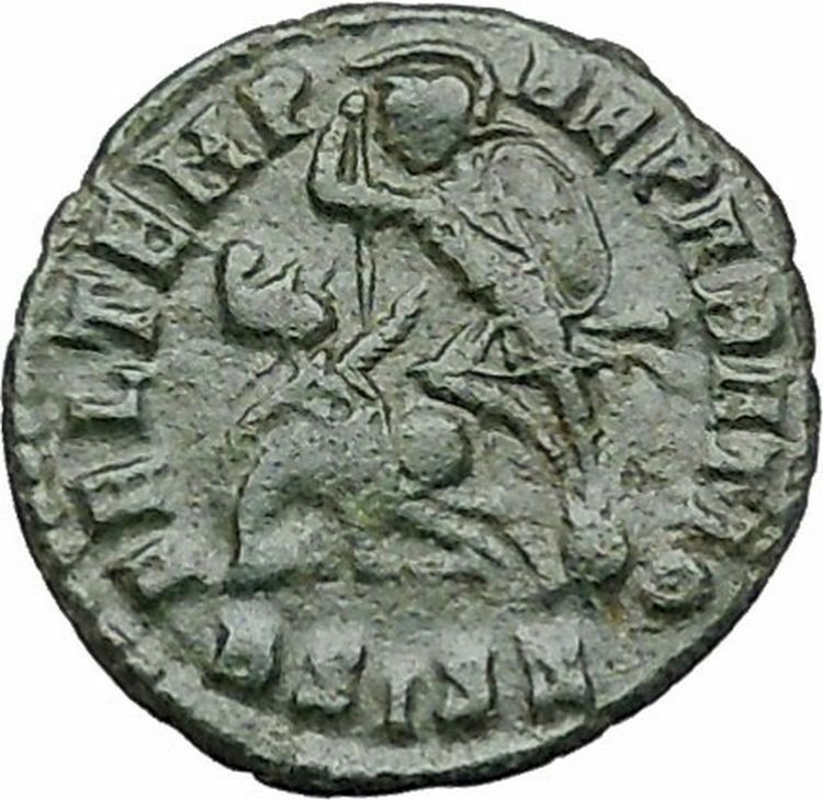 CONSTANTIUS II Constantine the Great son Ancient Roman Coin Battle Horse i40987