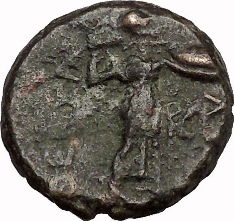 LARISSA Thessaly THESSALIAN LEAGUE 2ndCenBC Athena Apollo Greek Coin i43511