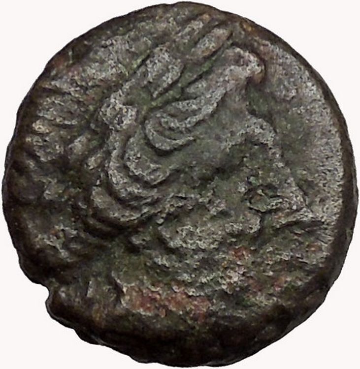 LARISSA Thessaly THESSALIAN LEAGUE 2ndCenBC Athena Apollo Greek Coin i43511