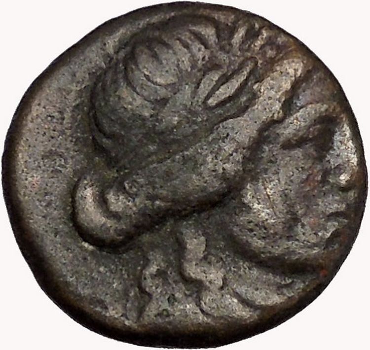 LARISSA Thessaly THESSALIAN LEAGUE 1stCenBC Athena Apollo Greek Coin i43510