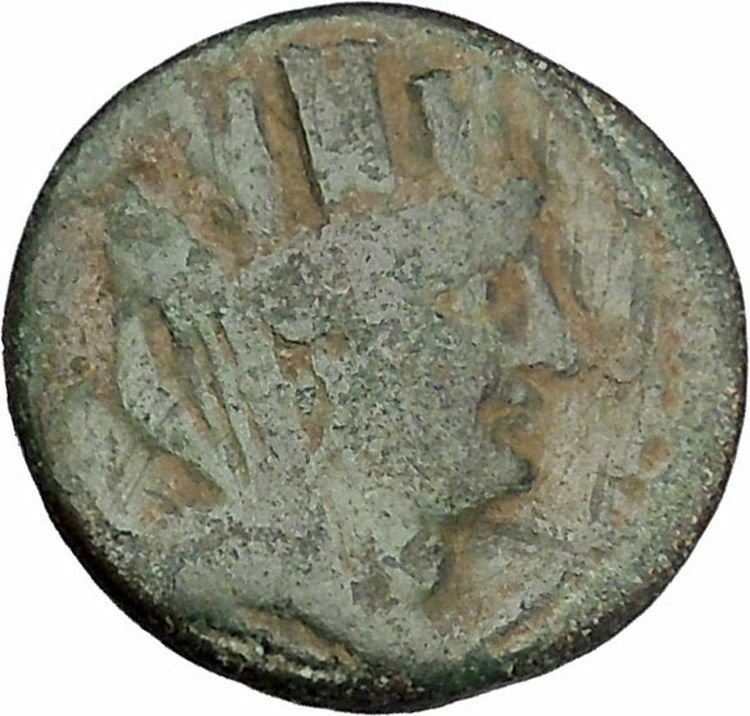 TARSUS in CILICIA 2-1stCenBC Tyche Sandan Lion Pyre Ancient Greek Coin i45704