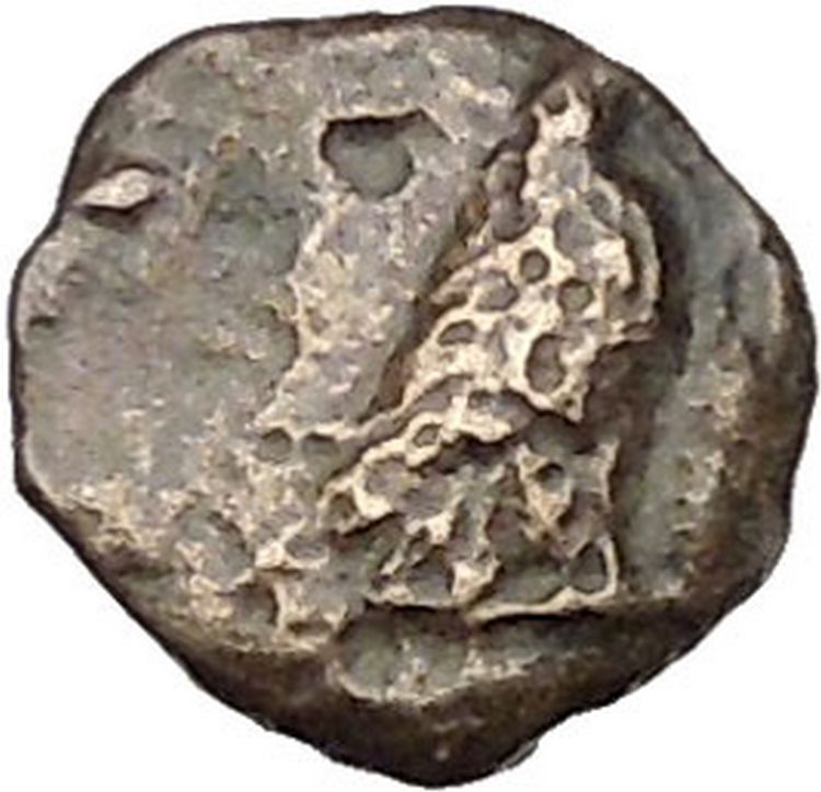 Kyme Cyme in Asia Minor 350BC Ancient Greek Coin Eagle Vase i46118