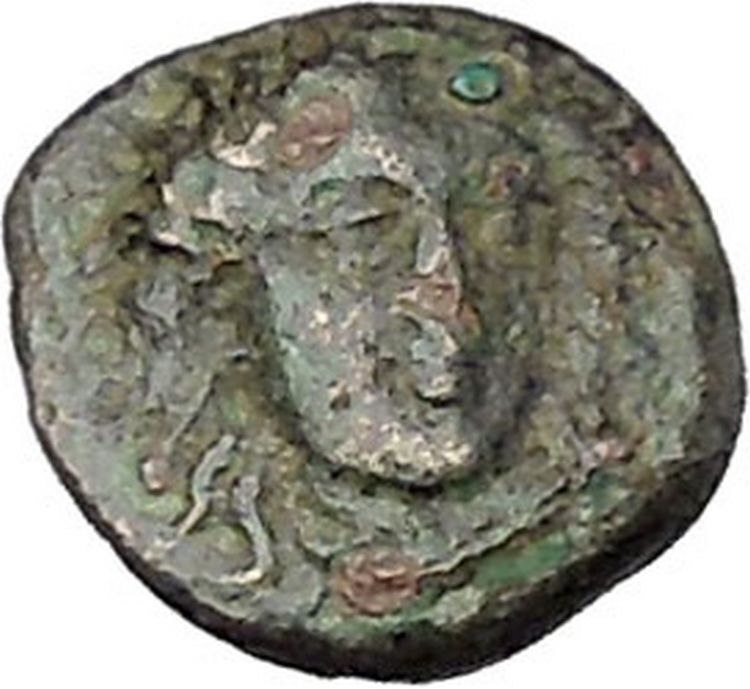 Larissa Phriconis in Aiolis 400BC Original Ancient Greek Coin Femal Bull i45774