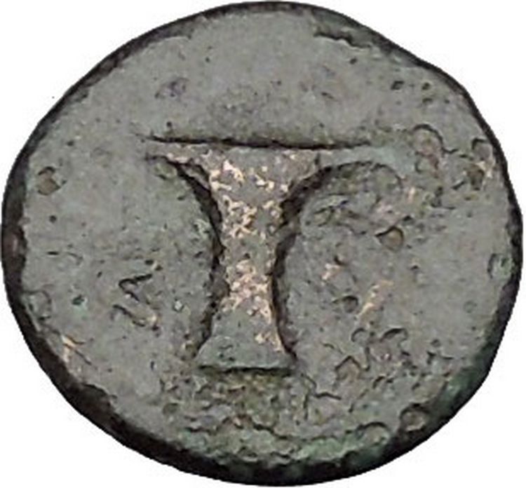 Kyme in Aeolis 350BC EAGLE & VASE on Authentic Ancient Greek Coin i48061