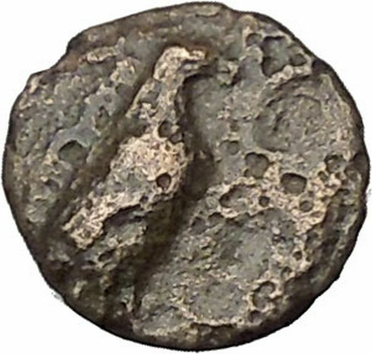 Kyme in Aeolis 350BC EAGLE & VASE on Authentic Ancient Greek Coin i48078