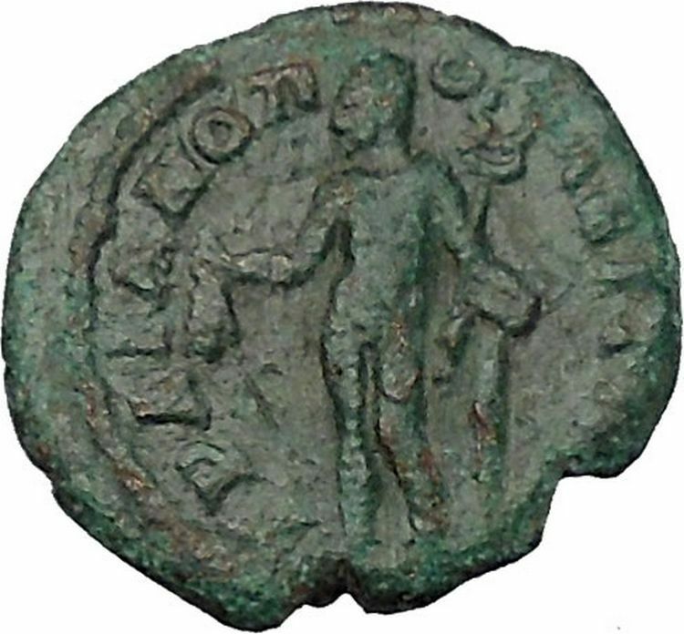 CARACALLA Marcianopolis Moesia RARE Ancient Roman Coin Messenger of gods i47930