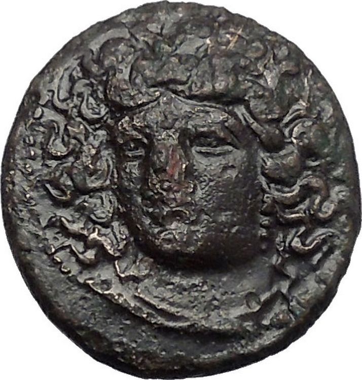 LARISSA in THESSALY 350BC NYMPH Horse Authentic Ancient Greek Coin i49172