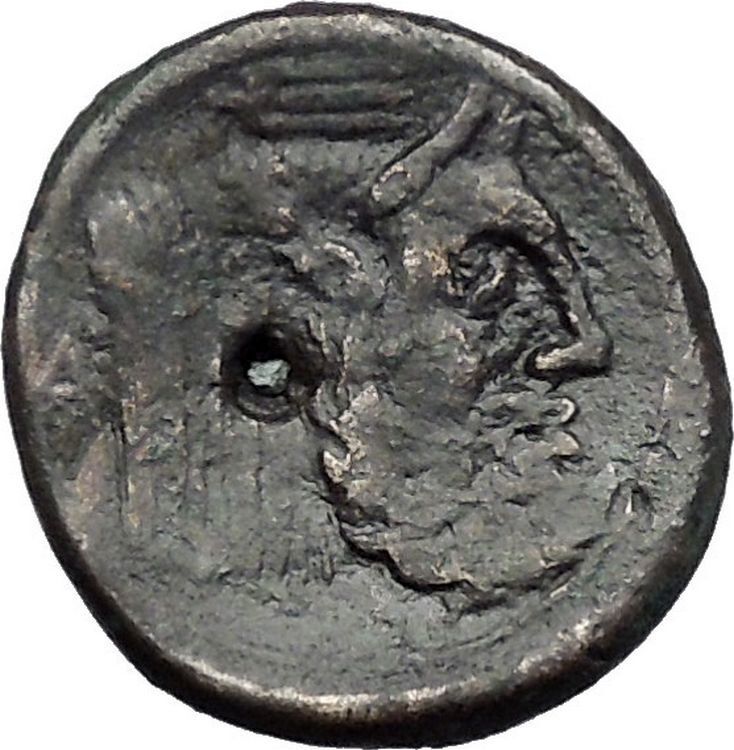 AKARNANIAN LEAGUE Man-Headed Bull River-God Archelous Hercules Greek Coin i49171